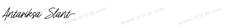Antariksa Slant字体转换
